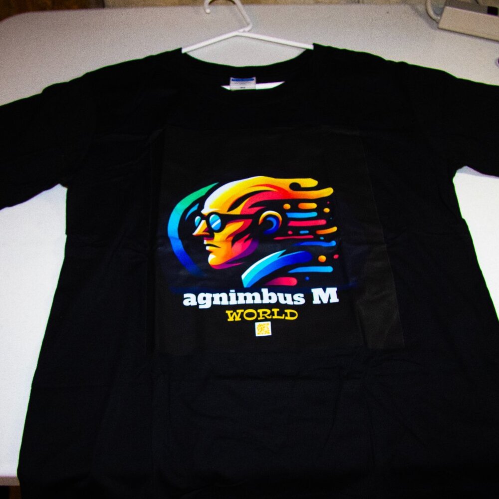 AGNIMBUS Unisex T-Shirt Black logo Graphic tee